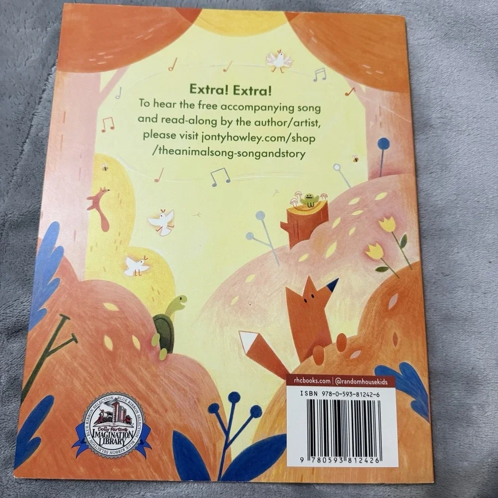 The Animal Song by Jonty Howley Paperback Children's Book  Imagination Library‎